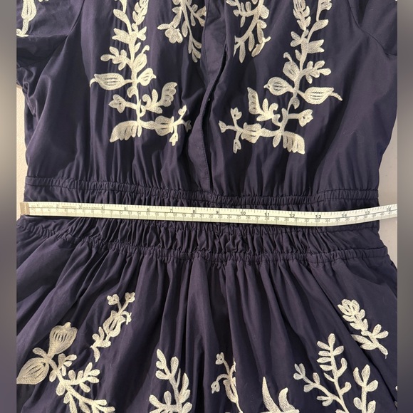 Anthropologie Somerset Maxi Dress, Embroidered Edition Navy L EUC - Picture 10 of 11